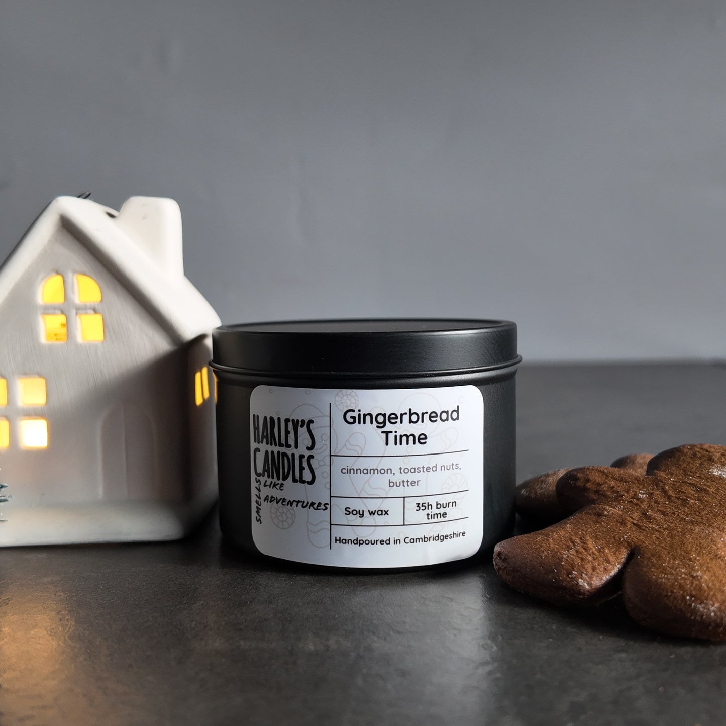 Gingerbread Time Candle